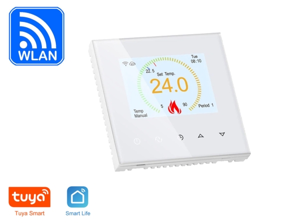 Thermostat RT-70 WIFI Touch weiß Tuya Smartlife für elektrische Fußbodenheizung