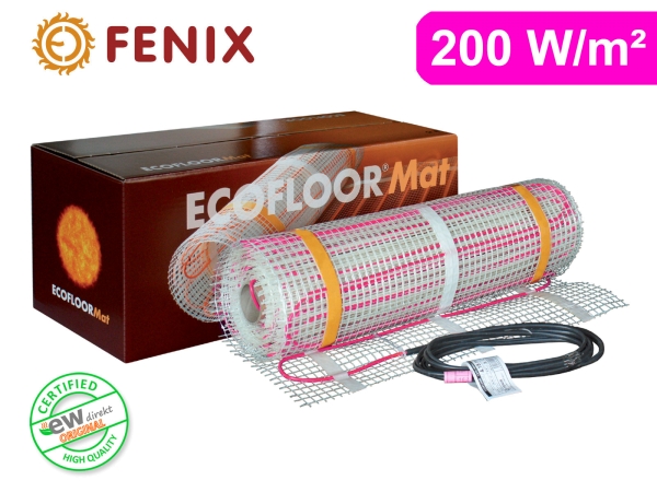 FENIX Ecofloor elektrische Heizmatte für Fliesen 200 W/m²