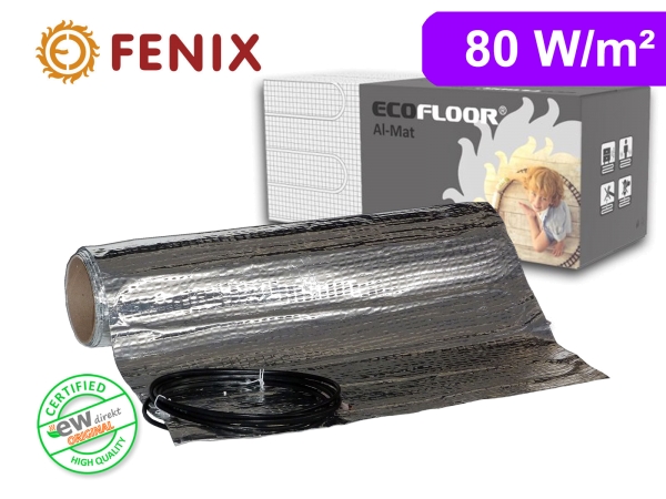 FENIX Alu-Heizmatte AL-MAT 80 W/m² für Laminat / Klickvinyl